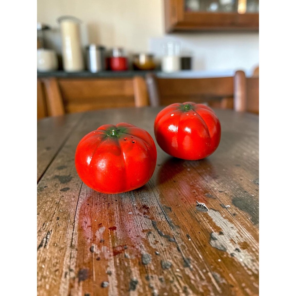 Retro Tomato Salt & Pepper Shakers – Farmhouse Kitchen Decor